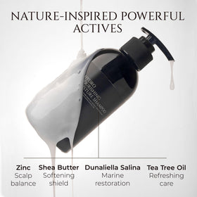 HADAT Shampoo bottle with clean, dye-free label.