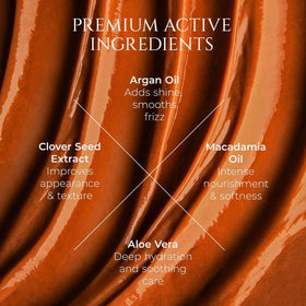 Close-up of argan oil in HADAT formula delivering hydration and shine