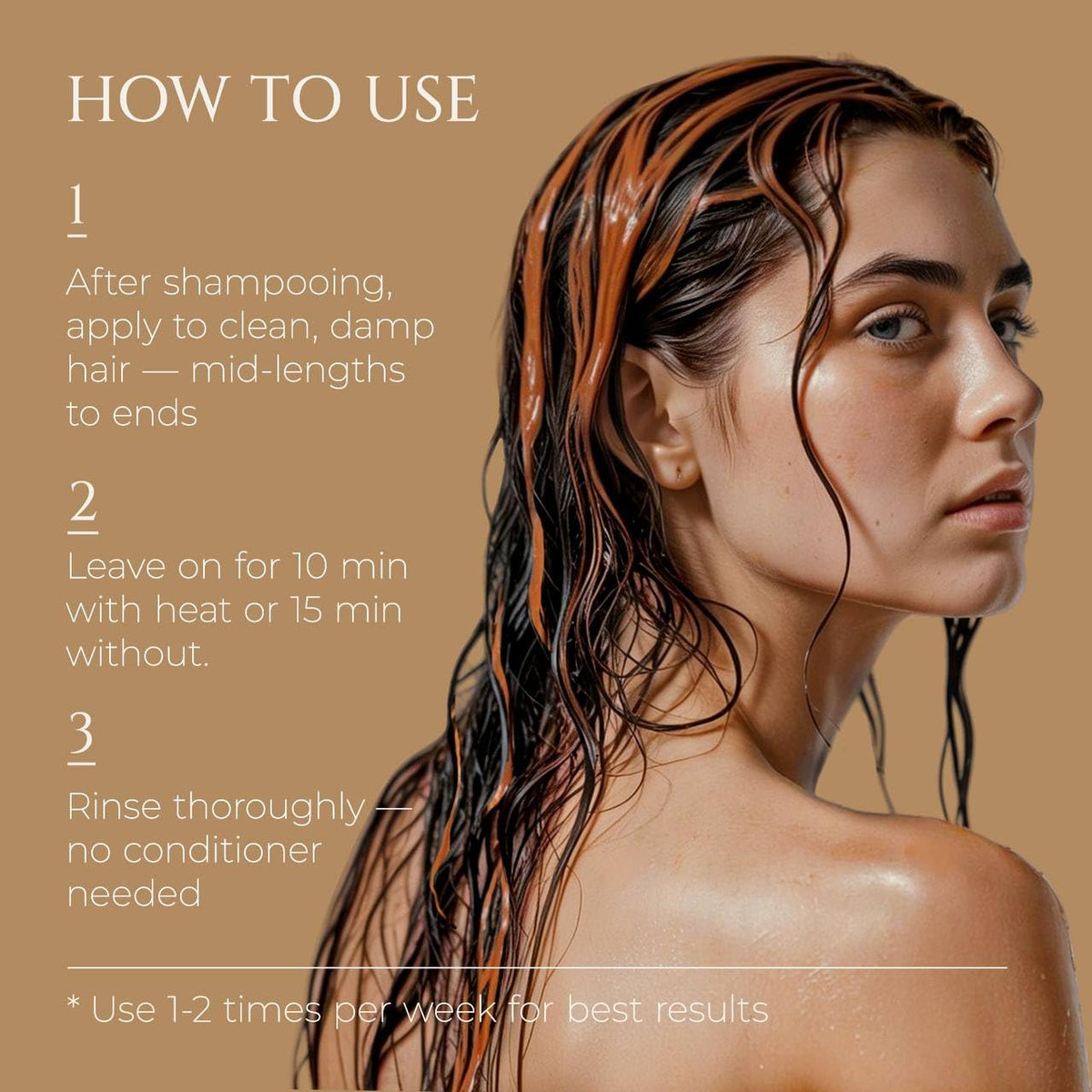 HADAT Liquid Silk Treatment demonstrates frizz control and shine on hair