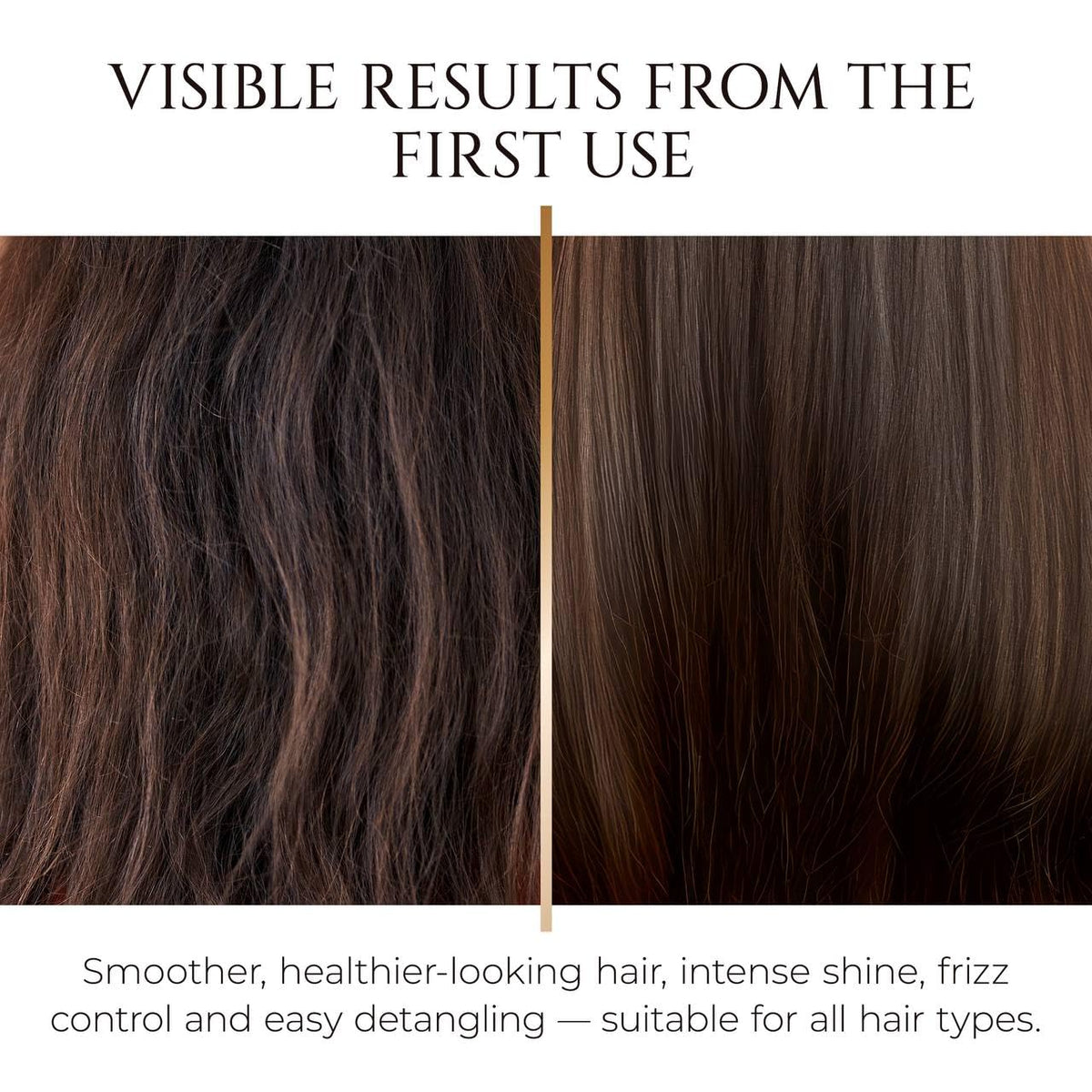 HADAT Liquid Silk Treatment leaves hair silky with lasting moisture after use