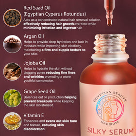 Hadirose argan-jojoba-grapeseed oil blend bottle highlights skin-nourishing benefits