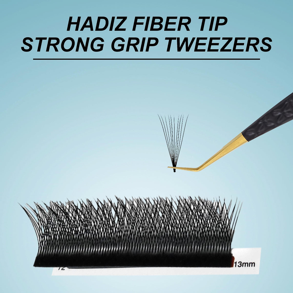 Lightweight stainless steel construction minimizes fatigue during extended lash sessions.