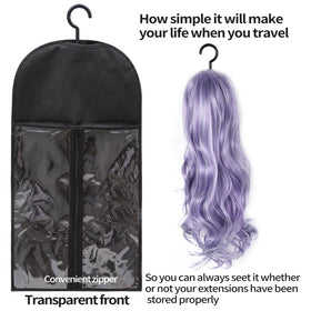 Hadwoer wig storage bag with durable materials provides long-lasting wig protection.