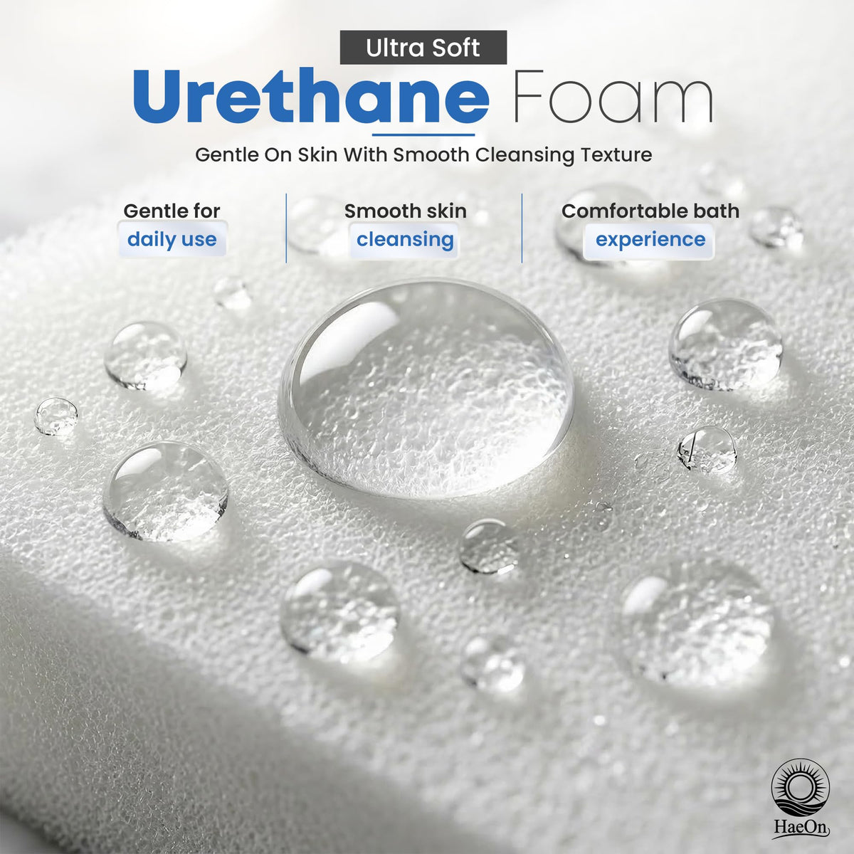 HaeOn vacuum-sealed sponge expands when soaked for quick lather