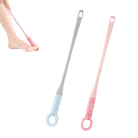 HAFRILY Easy Reach foot brush with extended handle for effortless toe cleaning