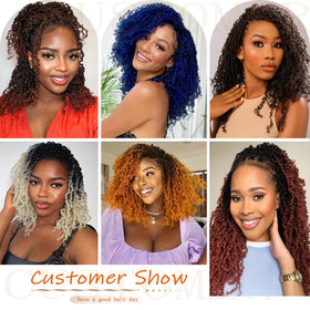 Haftaluv Yanky Twist low maintenance crochet hair with tangle resistance