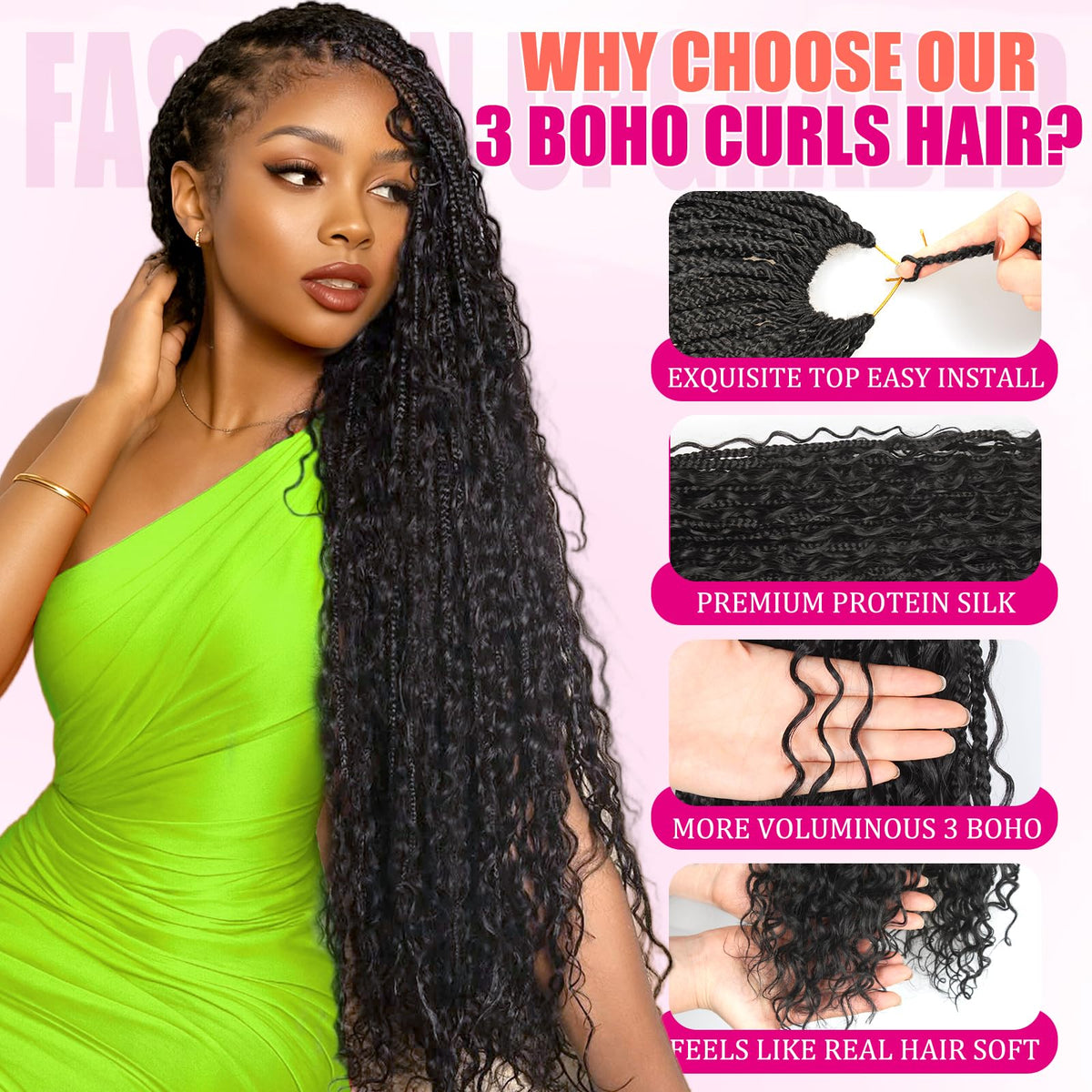 haftaluv scent-free fibers keep scalp comfortable during wear