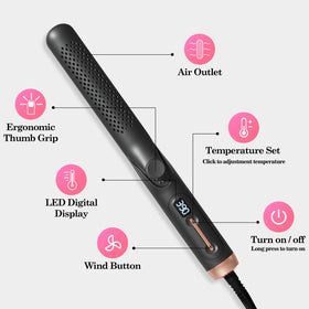Hahahope 2-meter swivel cord enables flexible styling