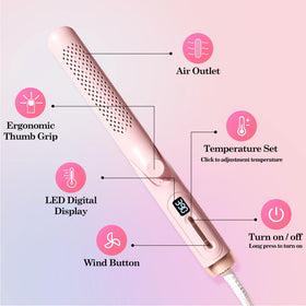 Hahahope pink design adds style to daily styling routines