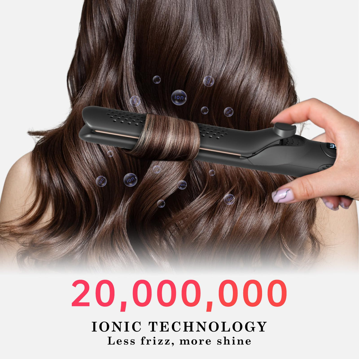 Hahahope device heats in 15 seconds for quick styling sessions