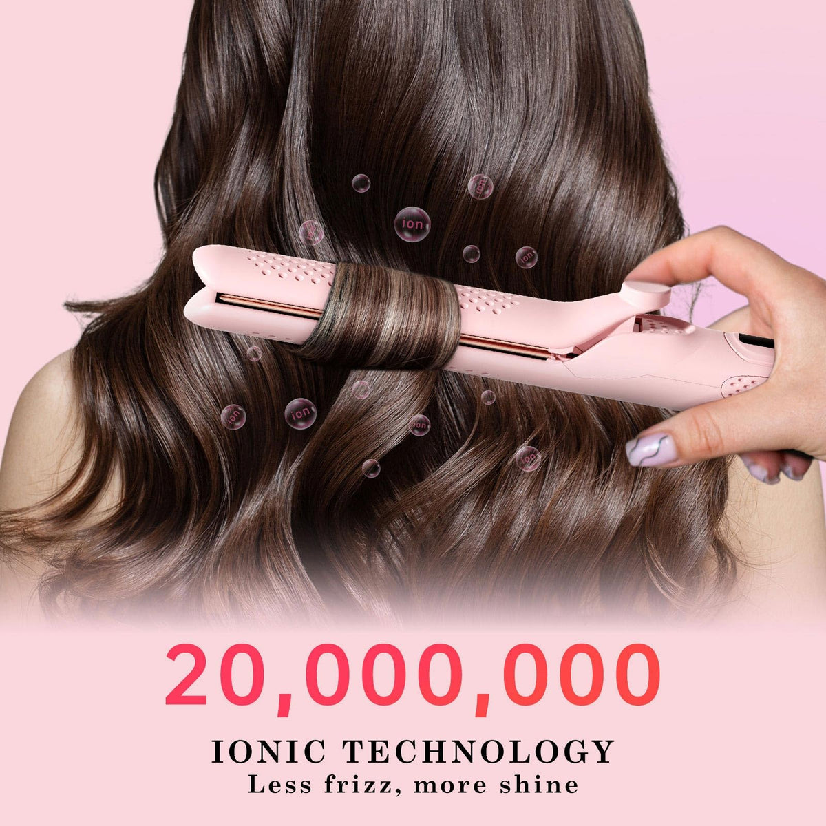 Hahahope titanium ionic plates reduce frizz and seal moisture for healthier-looking hair