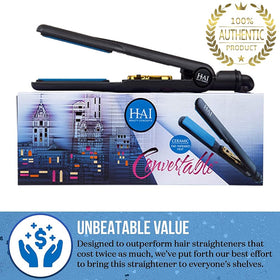 HAI Beauty Concepts five-temperature-levels flat iron for safe heat control