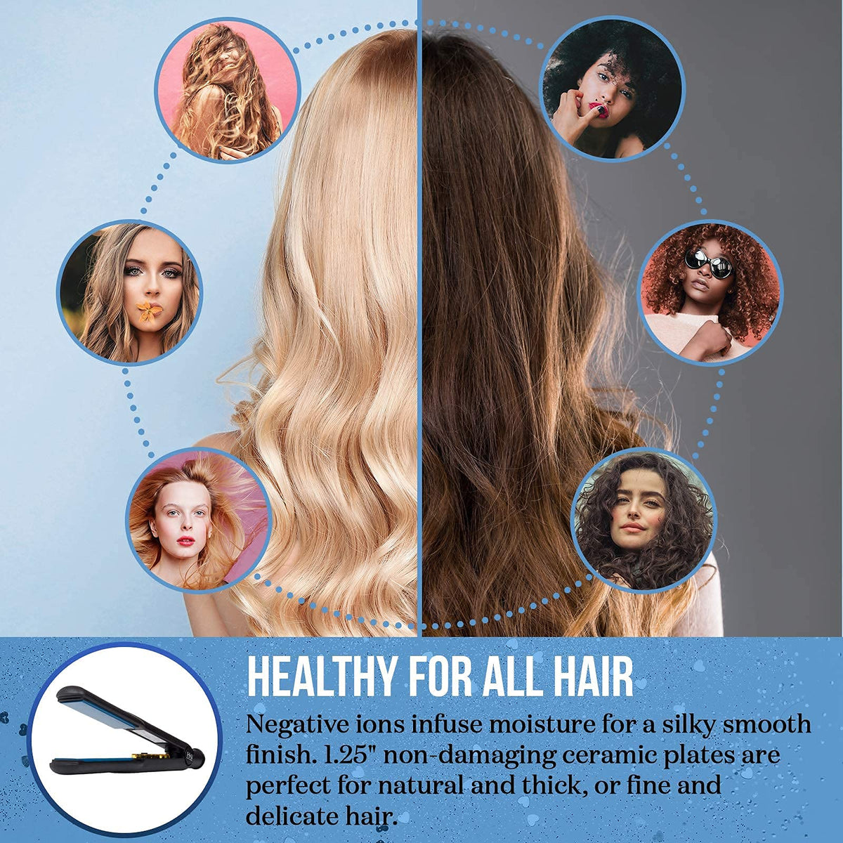 HAI Beauty Concepts floating curved-edges plates glide smoothly to minimize snagging