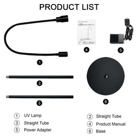 HAICHER UV-light kit components, ready-to-use package suitable for lash artists