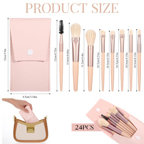 HaiFafafaing eight brush travel kit ideal for subtle daily makeup routines