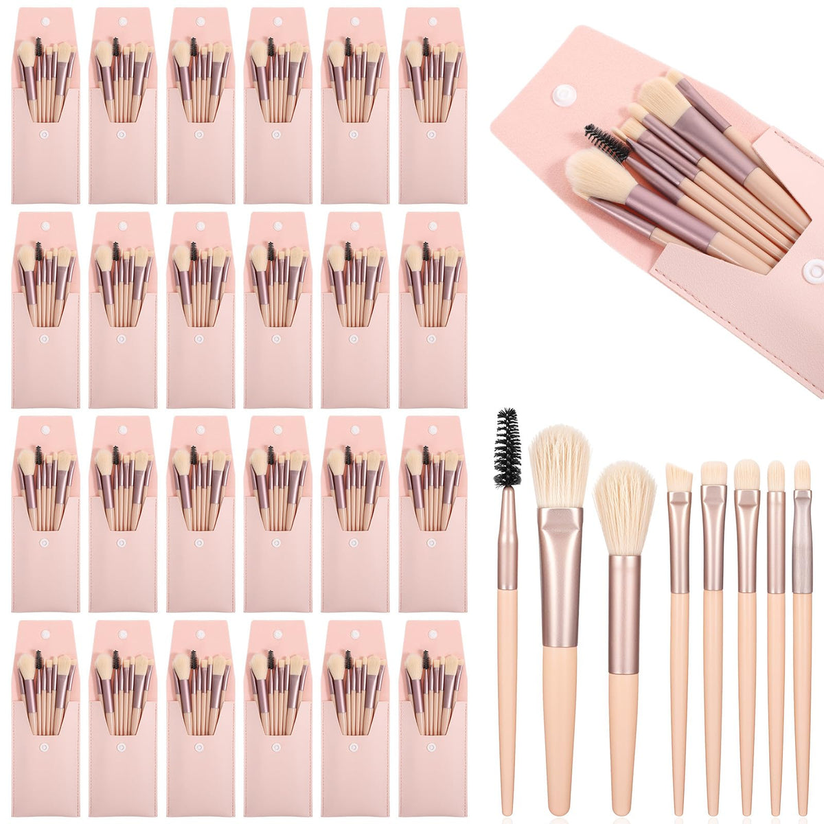 HaiFafafaing mini travel brush set with bag for easy on the go touch ups