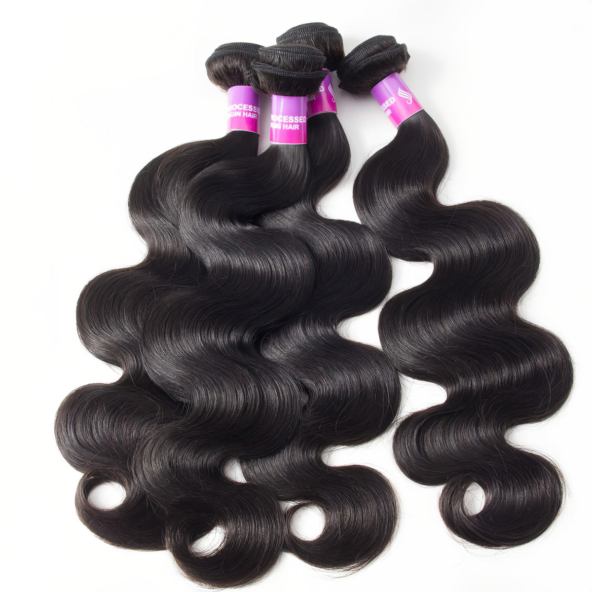 Hailriss 12A body wave bundle 16 inch close-up versatile styling options