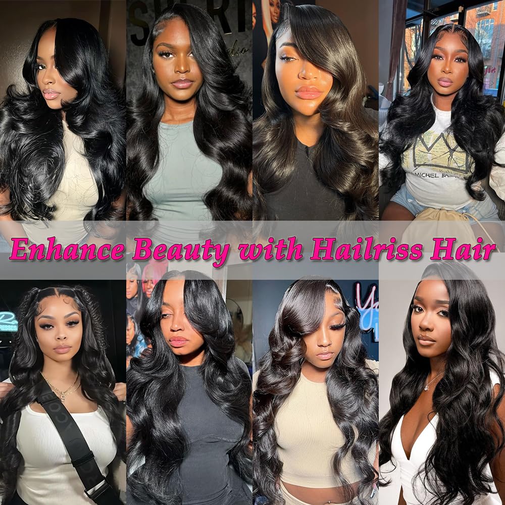 Hailriss dyed friendly body wave bundle close-up