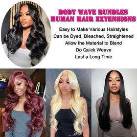 Hailriss full head look using four bundles demonstration