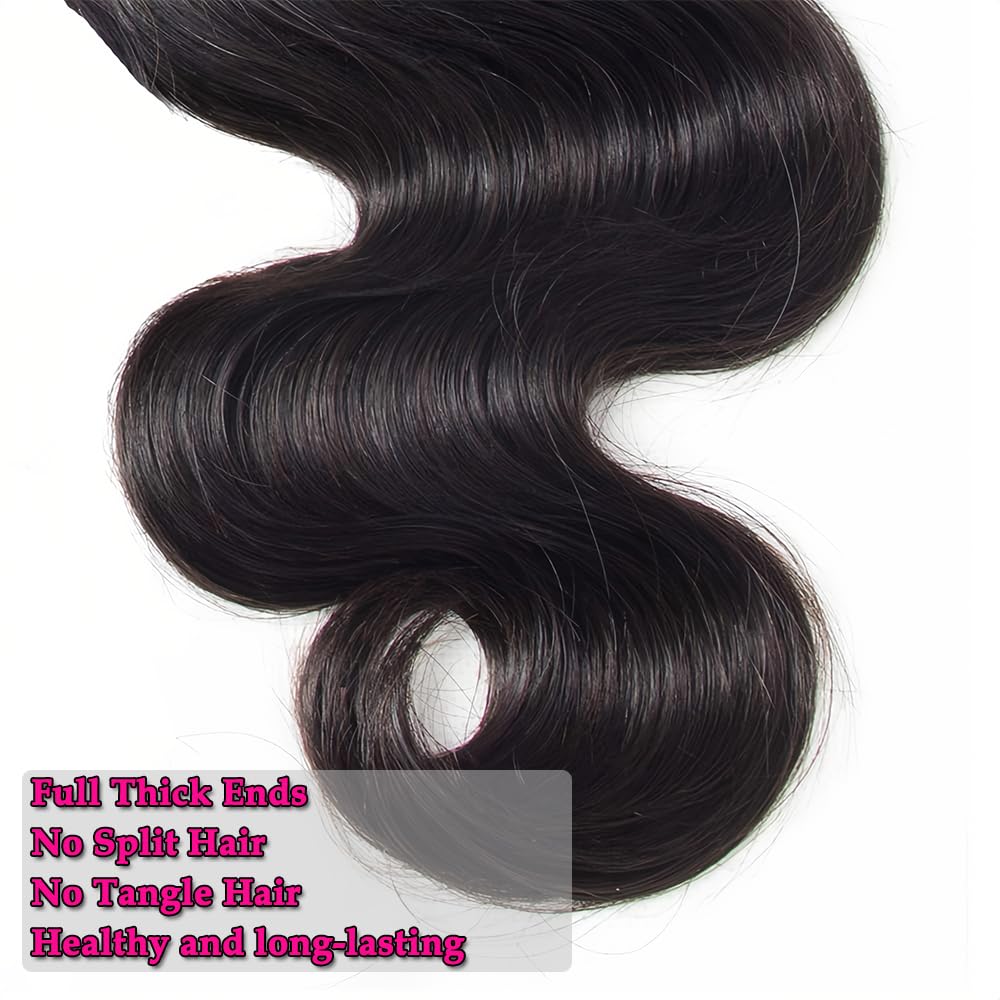 Hailriss natural black hair bundle packaging close-up
