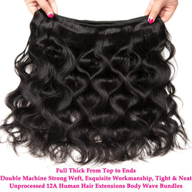 Hailriss unprocessed Remy hair texture close-up details