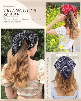 HAIMEIKANG double-layer vintage bandana design with soft, breathable fabric