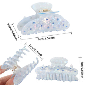 HAIMEIKANG flower rhinestone embellishment clip adds feminine charm.