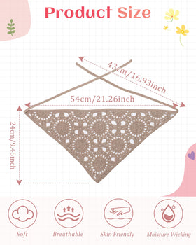 HAIMEIKANG Headscarf Headband Double Layer secures hair comfortably
