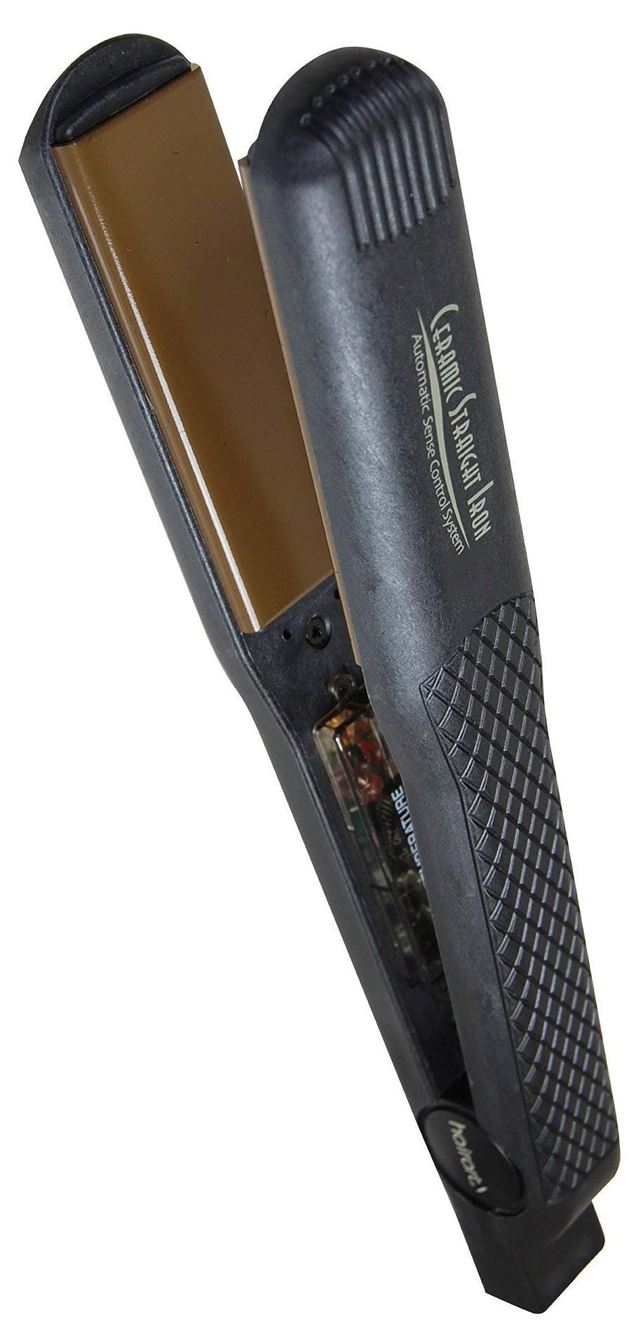 Hair Art H3000 Tourmaline Ceramic Straightening Iron glides smoothly for sleek, frizz-free hair.
