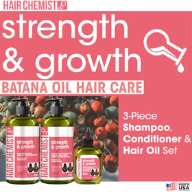 Hair Chemist Batana Hair Oil 7-1oz bottle for shine and strength.