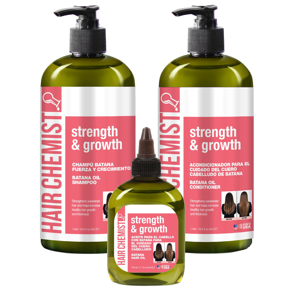Hair Chemist Batana Shampoo 33-8oz bottle for gentle cleansing and hair health.