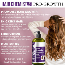 Close-up of Hair Chemist Biotin Shampoo label detail