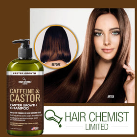 Hair Chemist sulfate-free formula badge visible on bottle