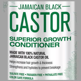 Hair Chemist Jamaican Black Castor Conditioner label closeup highlighting natural ingredients