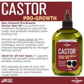 Hair Chemist Pro-Growth castor oil on shiny hair after use