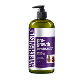 Hair Chemist Pro-Growth Biotin Shampoo bottle shown for thinning hair support