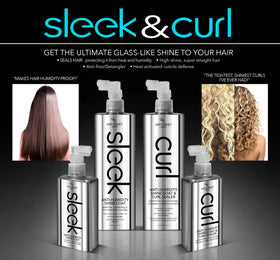 Front view of Hair Chemist Sleek set ready to use