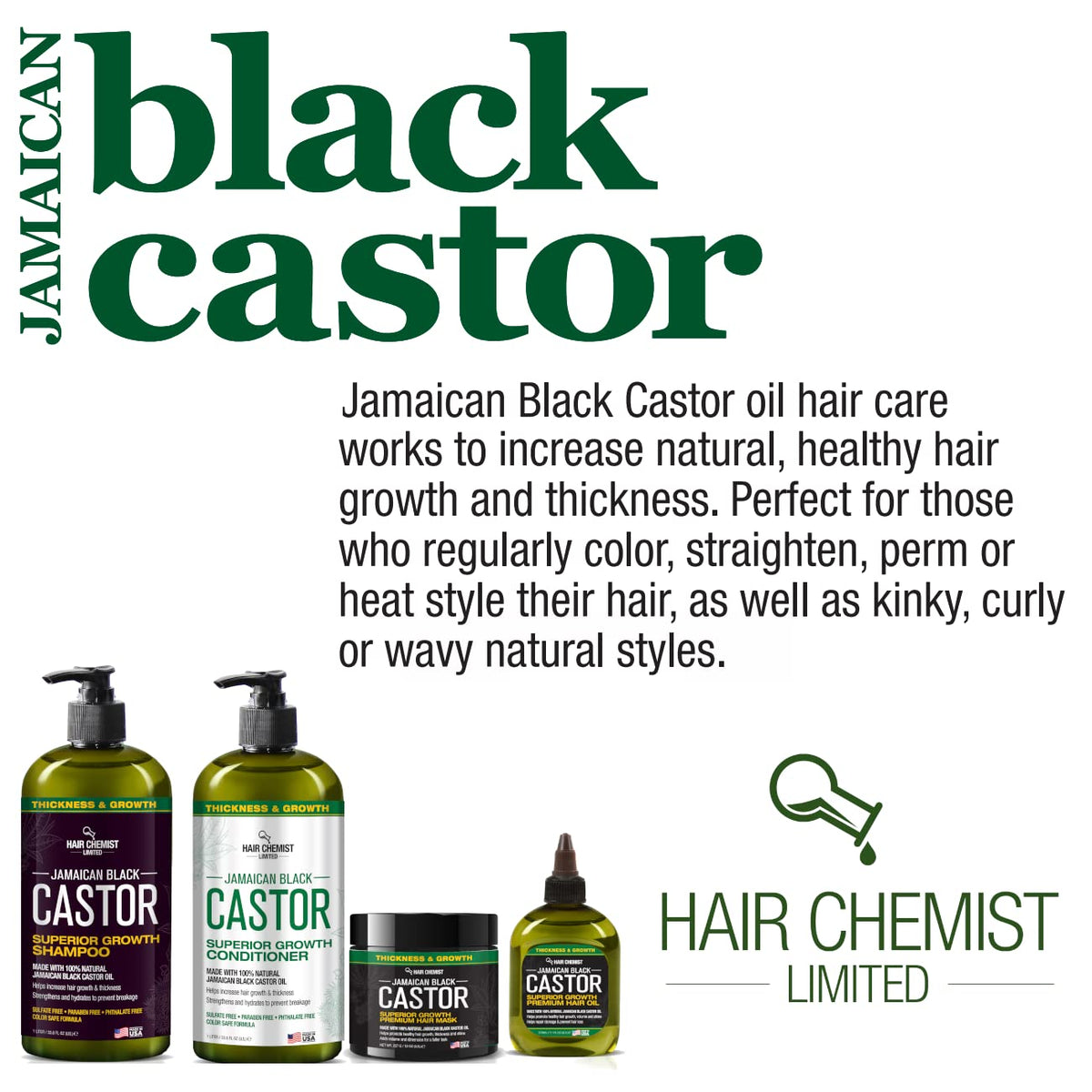 Hair Chemist sulfate-free formula visible on label with easy pump-dispense