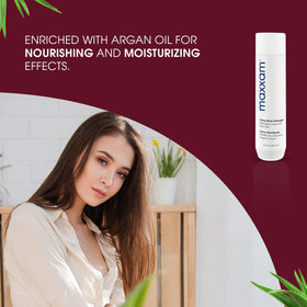 HAIR CLUB Maxxam Crème Rinse Detangler with argan-oil-ingredient supports shine.