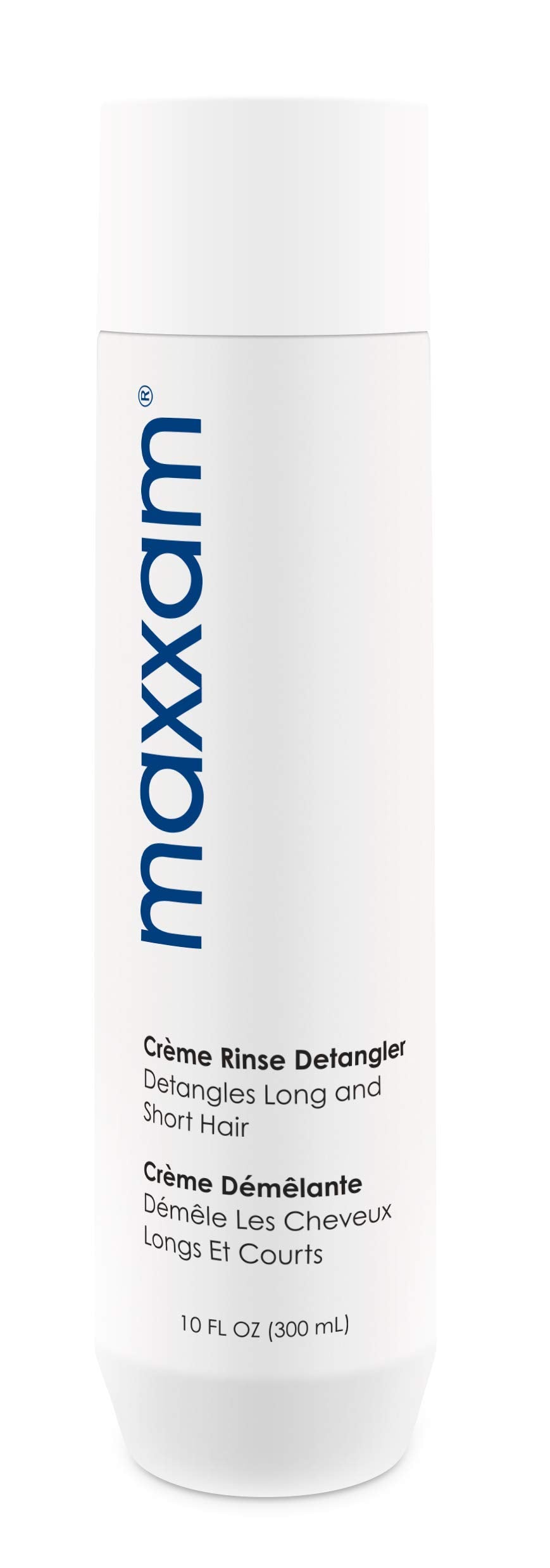 HAIR CLUB Maxxam Crème Rinse Detangler bottle shows argan oil for smoother detangling.