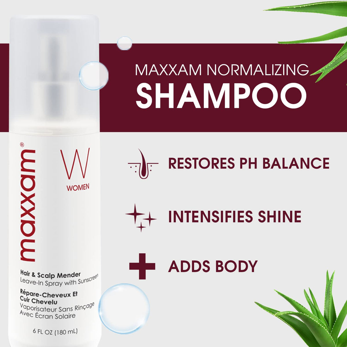 HAIR CLUB Maxxam shampoo for color-treated hair, gentle daily cleansing