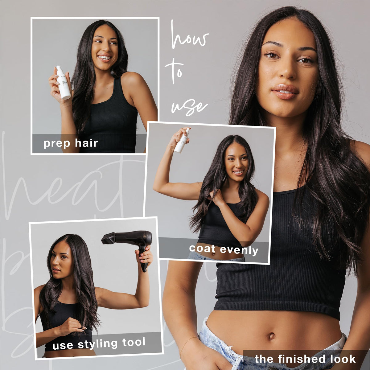 CRVFT protection while using a flat iron on hair