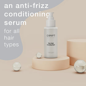 Hair Craft Co. CRVFT frizz control apply demonstrates sleek finish.