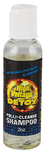 HAIR DETOX High Voltage being applied to wet hair for detox cleanse