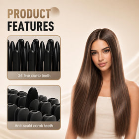 Hair Essence Go Brush Pro ergonomic handle for comfortable grip during styling.