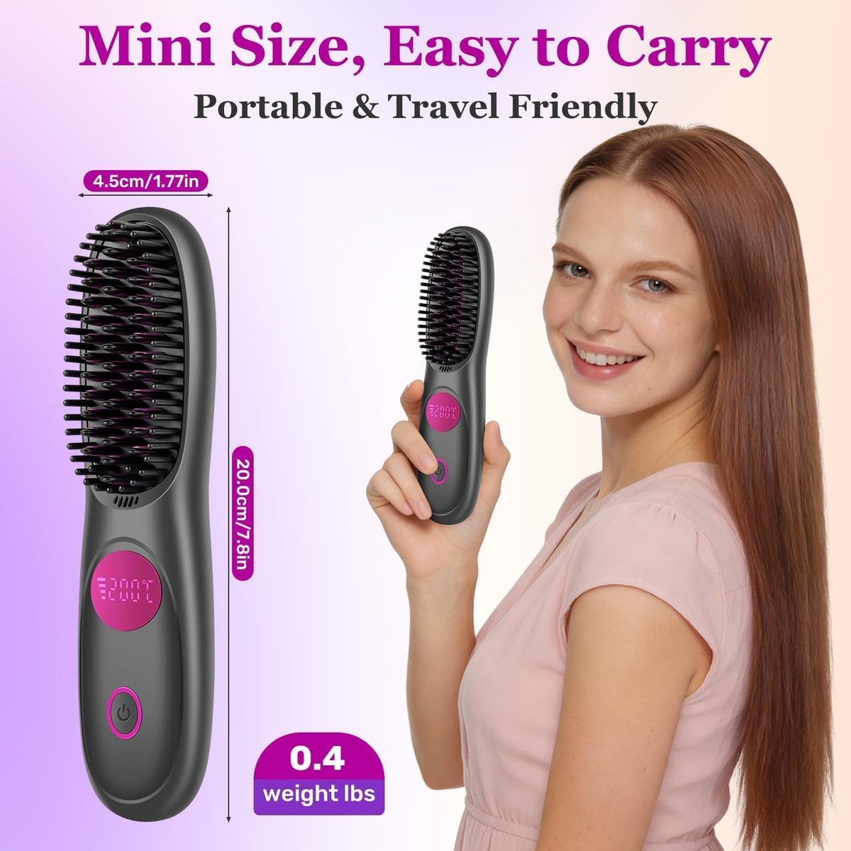 Hair Essence Go Brush Pro auto shut-off after 30 minutes feature for safety