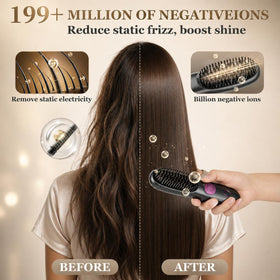 Go Brush Pro LED display provides precise temperature control during styling.