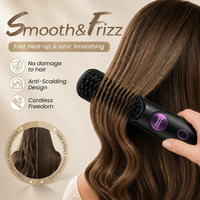 Hair Essence Go Brush Pro quick, streak-free straightening for short hair.