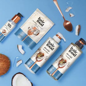 Hair Food Coconut Oil Apply On Lengths — targeted nourishment for mid-lengths to ends.