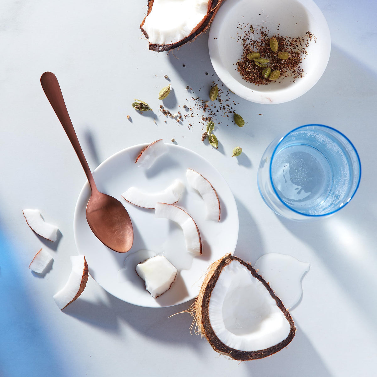Hair Food Coconut Oil Pour — easy dispensing and even distribution along lengths.